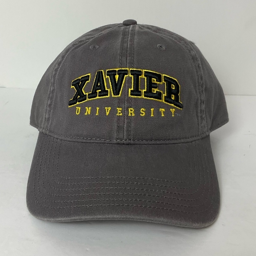 Legacy Unisex Gray 'Xavier University' Embroidered Baseball Style Hat Adjustable
